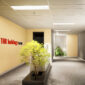 Professional reception area of THK Holding at Zen Plaza, featuring a modern and welcoming design