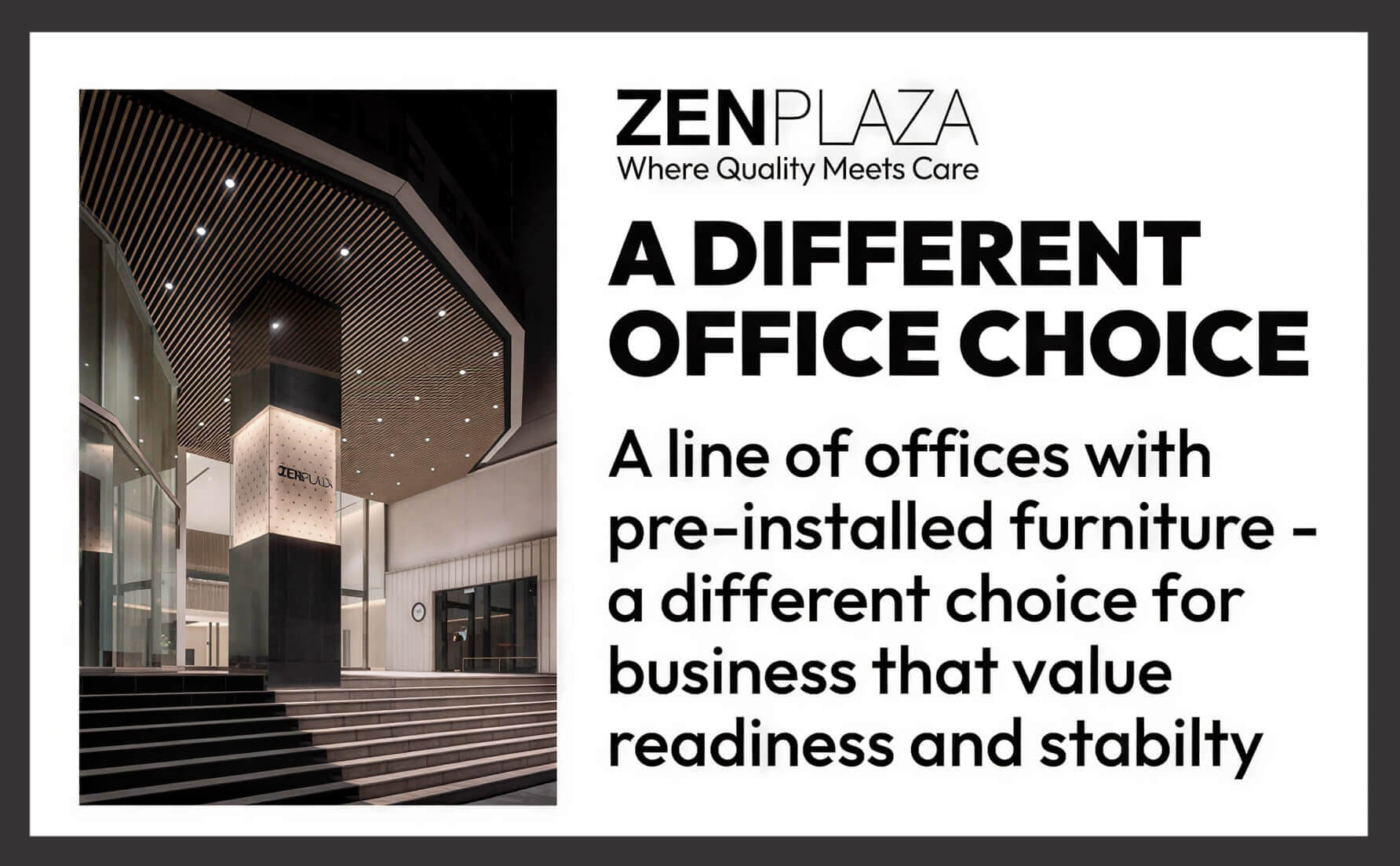 A DIFFERENT KIND OF OFFICE